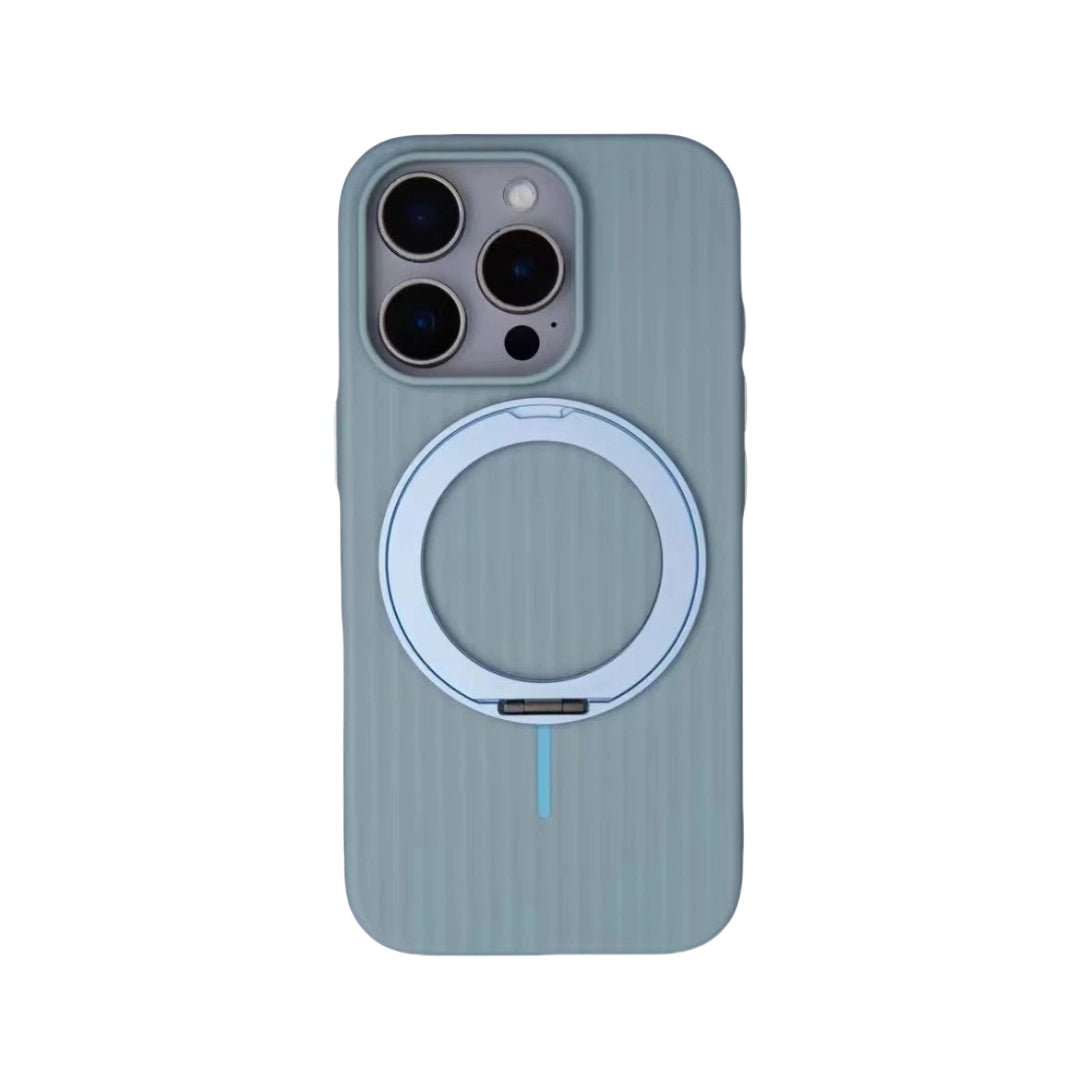 iPhone Case with 360° Rotating Stand – Magnetic, Slim, Premium.