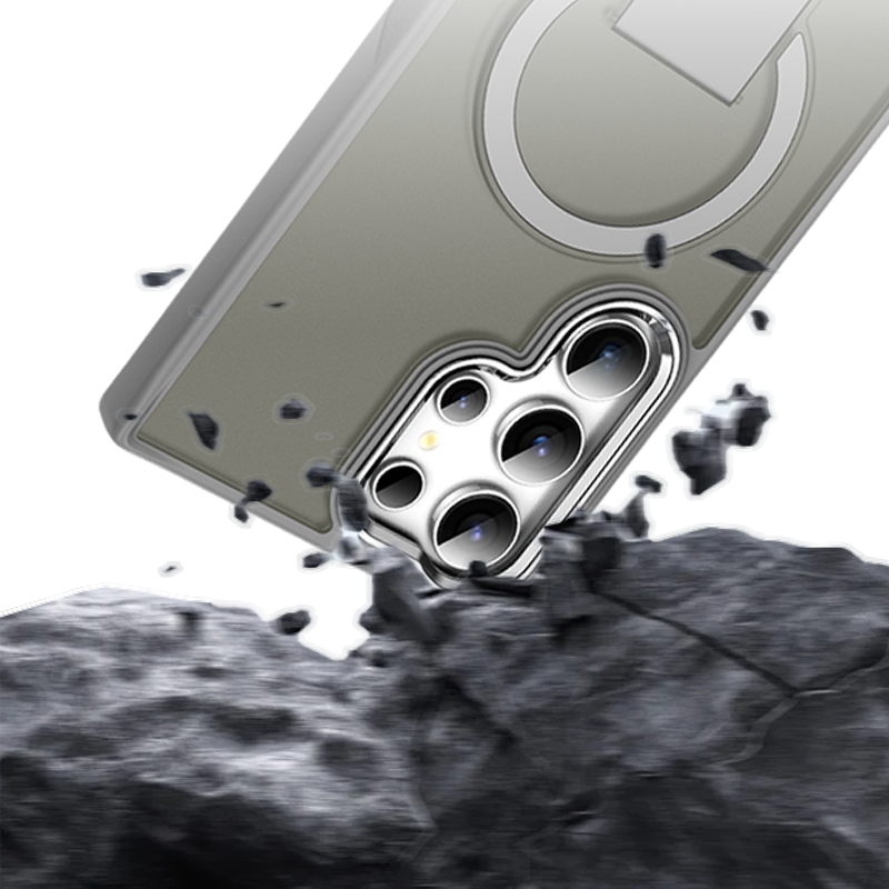 MagSafe-Ready Slim Case with Kickstand – Shockproof & Seamless Design