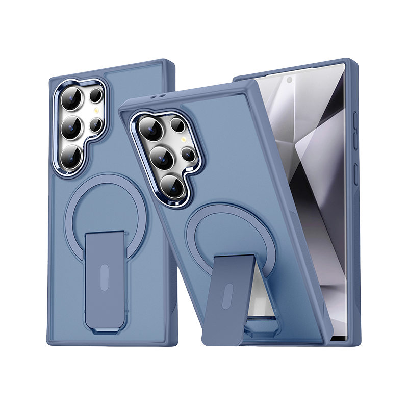 MagSafe-Ready Slim Case with Kickstand – Shockproof & Seamless Design