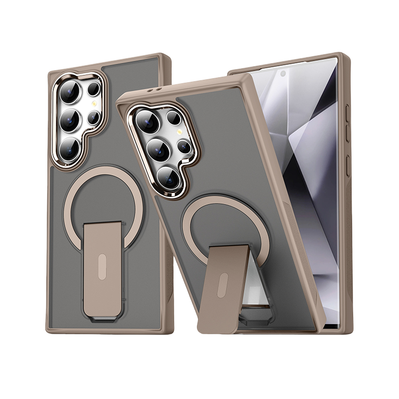MagSafe-Ready Slim Case with Kickstand – Shockproof & Seamless Design