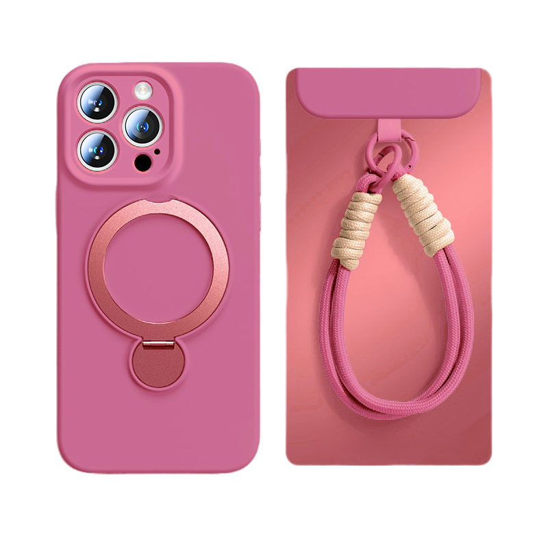 MagSafe Grip Case with Kickstand & Wrist Strap – Full Camera & Drop Protection