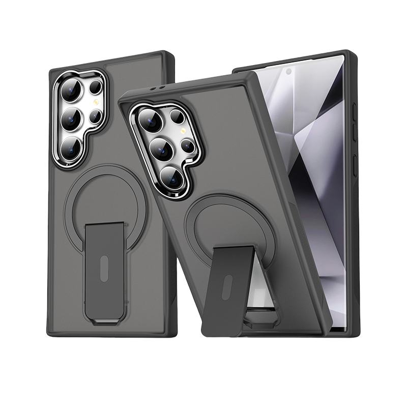 MagSafe-Ready Slim Case with Kickstand – Shockproof & Seamless Design