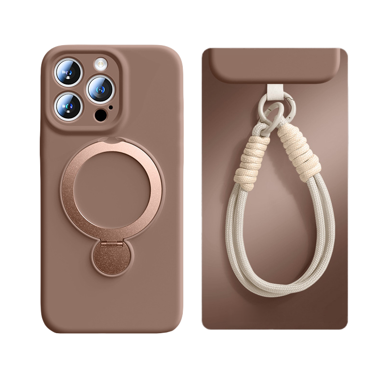 MagSafe Grip Case with Kickstand & Wrist Strap – Full Camera & Drop Protection