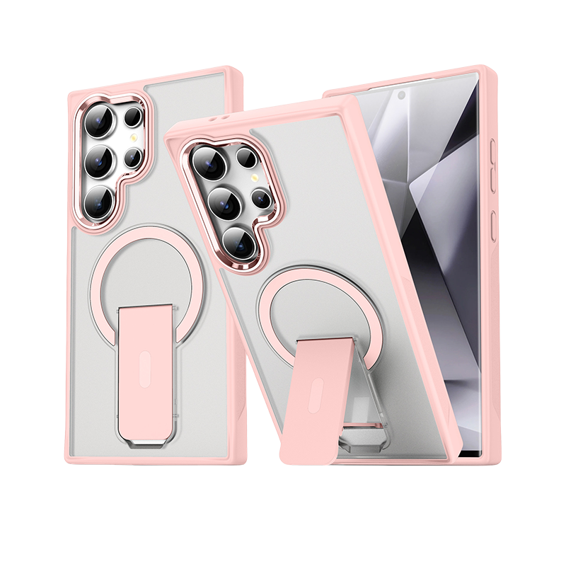 MagSafe-Ready Slim Case with Kickstand – Shockproof & Seamless Design