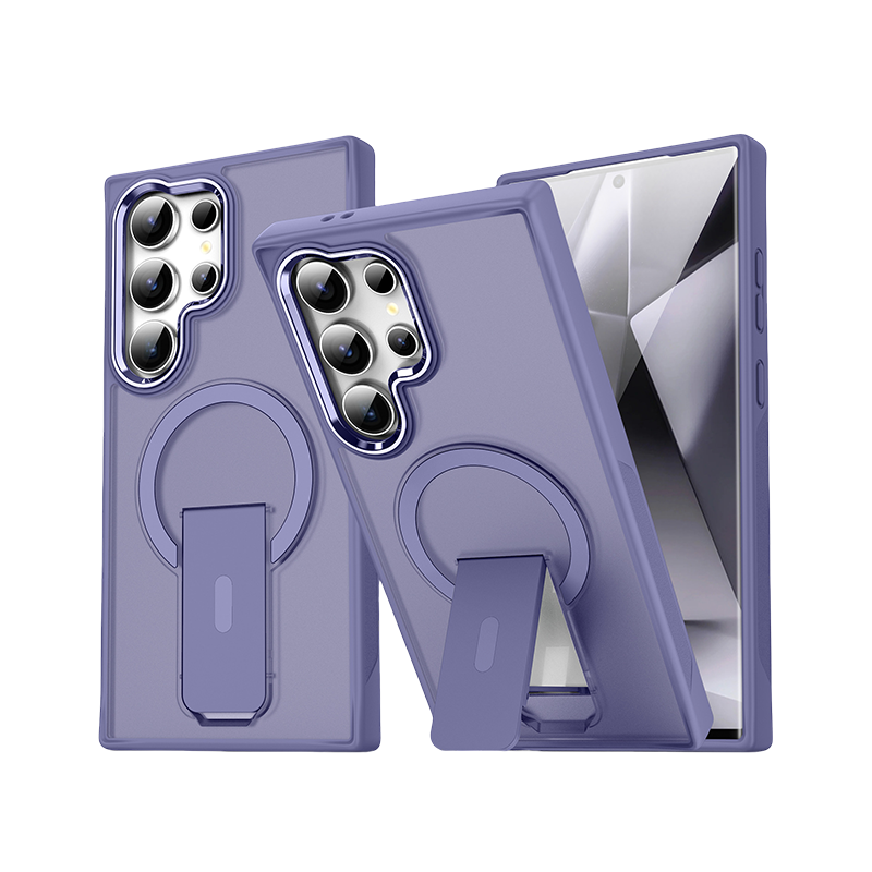 MagSafe-Ready Slim Case with Kickstand – Shockproof & Seamless Design