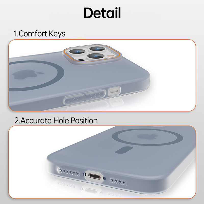 Frosted Skin-Feel Textured Magnetic Phone Case for Apple iPhone 17 & iPhone 16