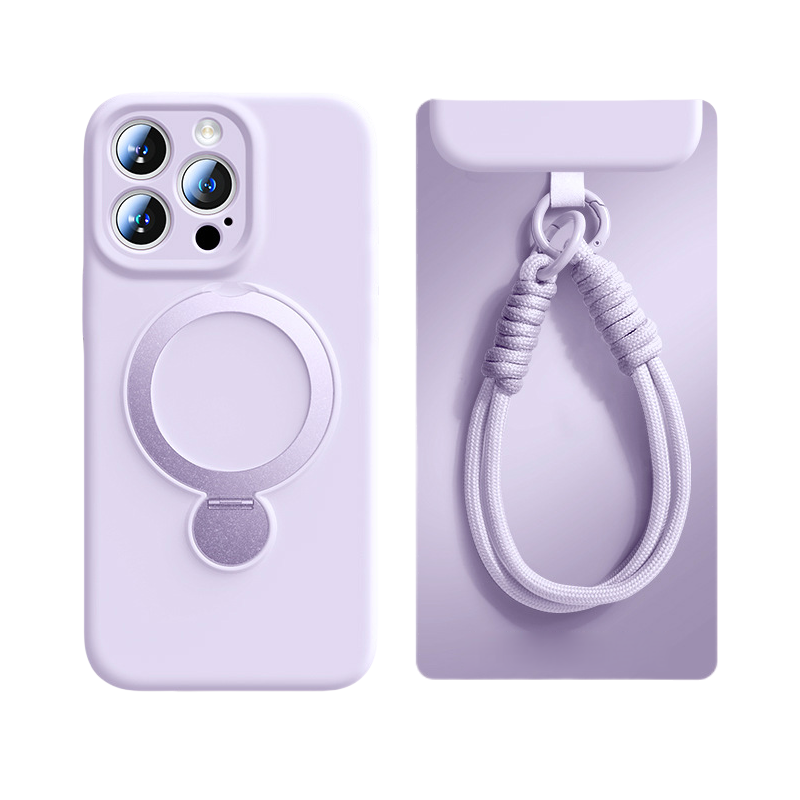 MagSafe Grip Case with Kickstand & Wrist Strap – Full Camera & Drop Protection