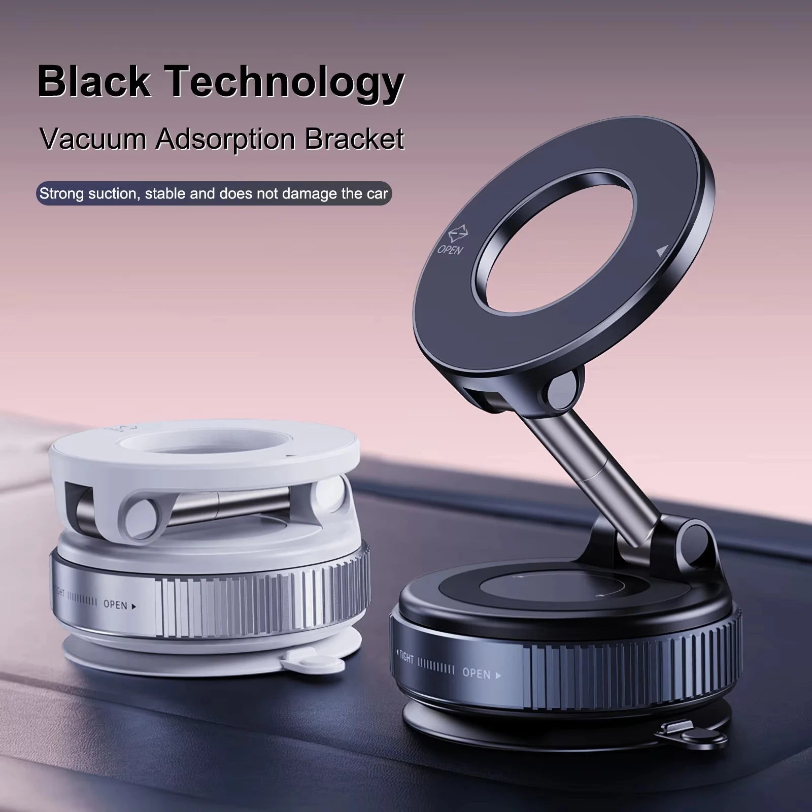 Universal Magnetic Phone Holder With Strong Suction Cup