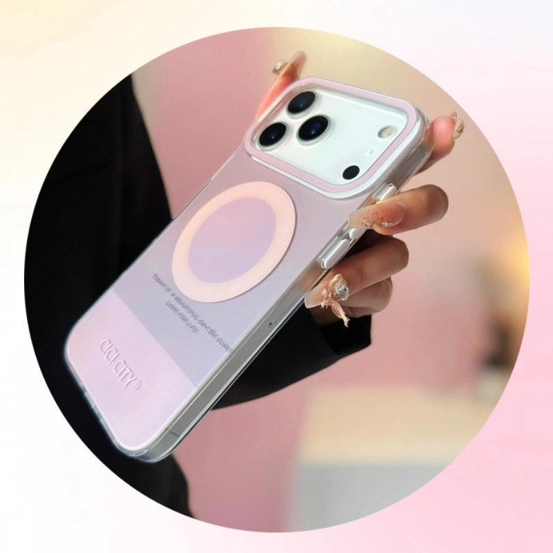 Dopamine Color-Block Apple 17 Magnetic Phone Case for Apple Series