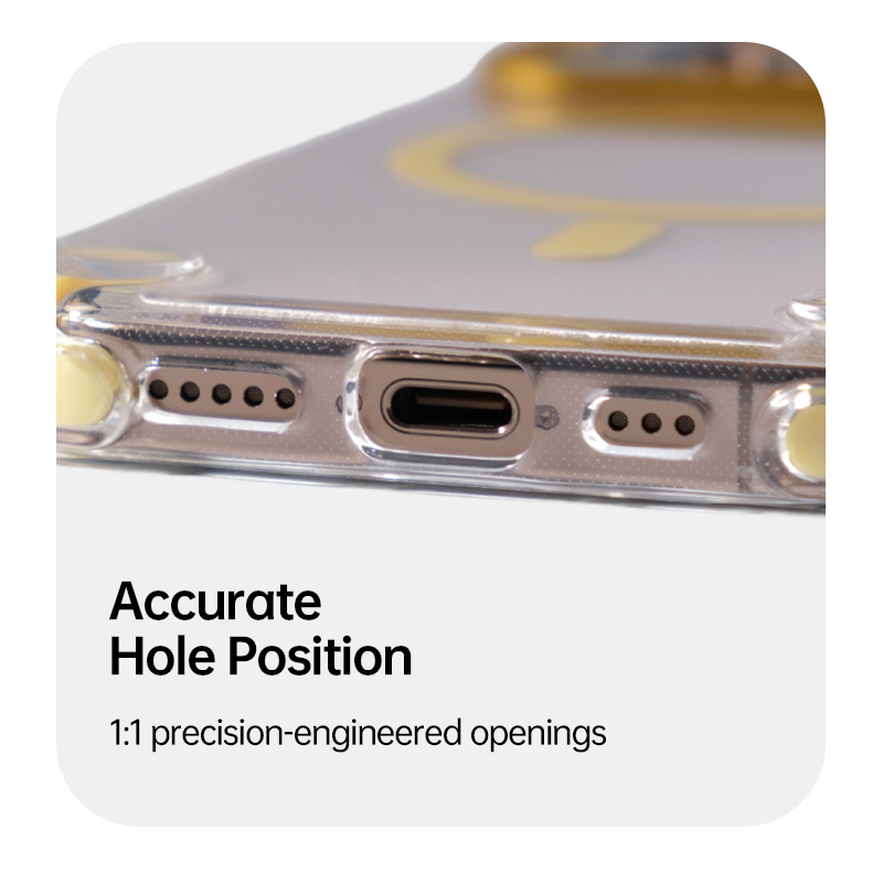 Transparent Magnetic Apple Series Lens Holder with Four-Corner Air Cushion Drop Protection Case for iPhone 17 (Pre-order)