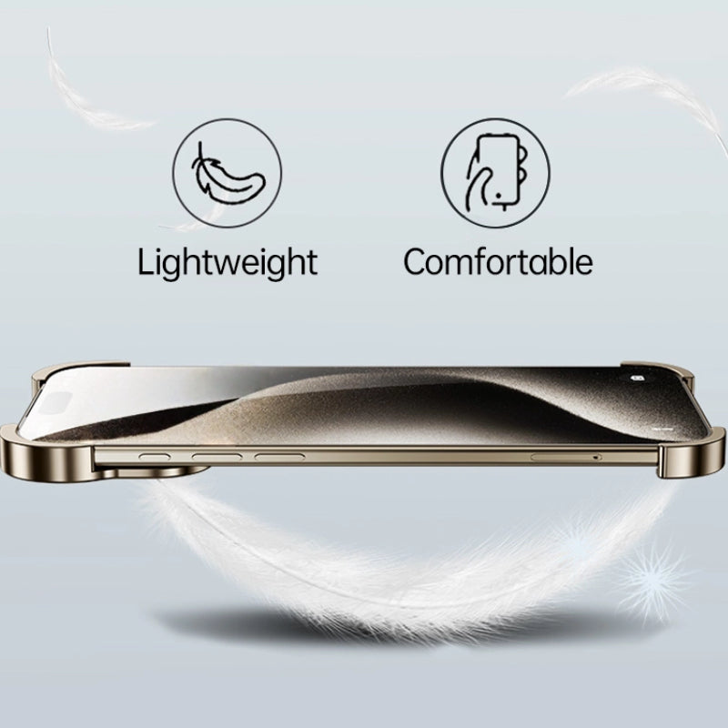 iPhone 17 Asymmetric Metal Edge Naked Feel Case – Premium Protection Redefined