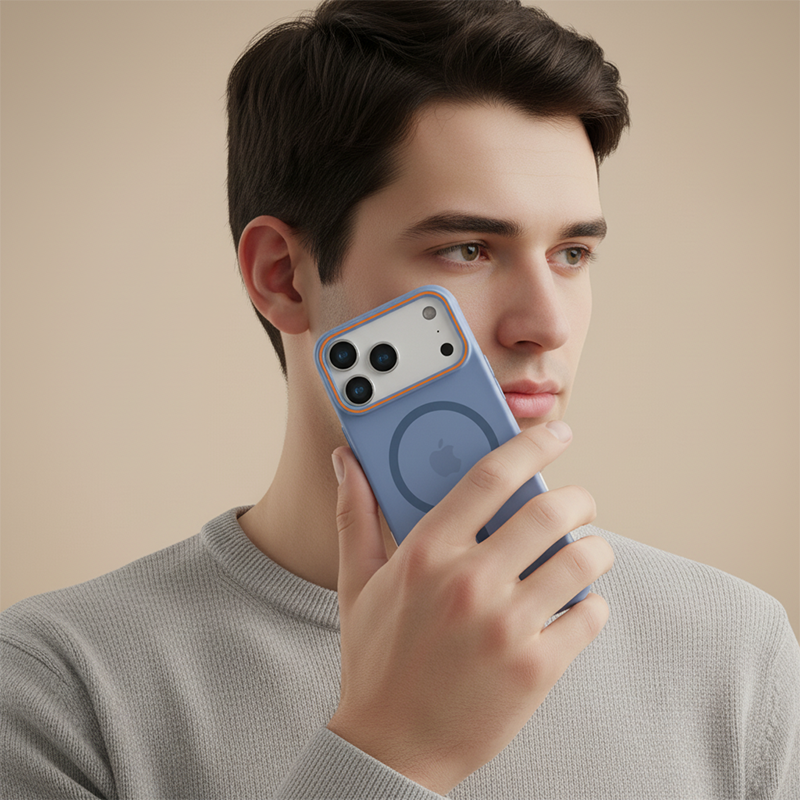 Frosted Skin-Feel Textured Magnetic Phone Case for Apple iPhone 17 & iPhone 16