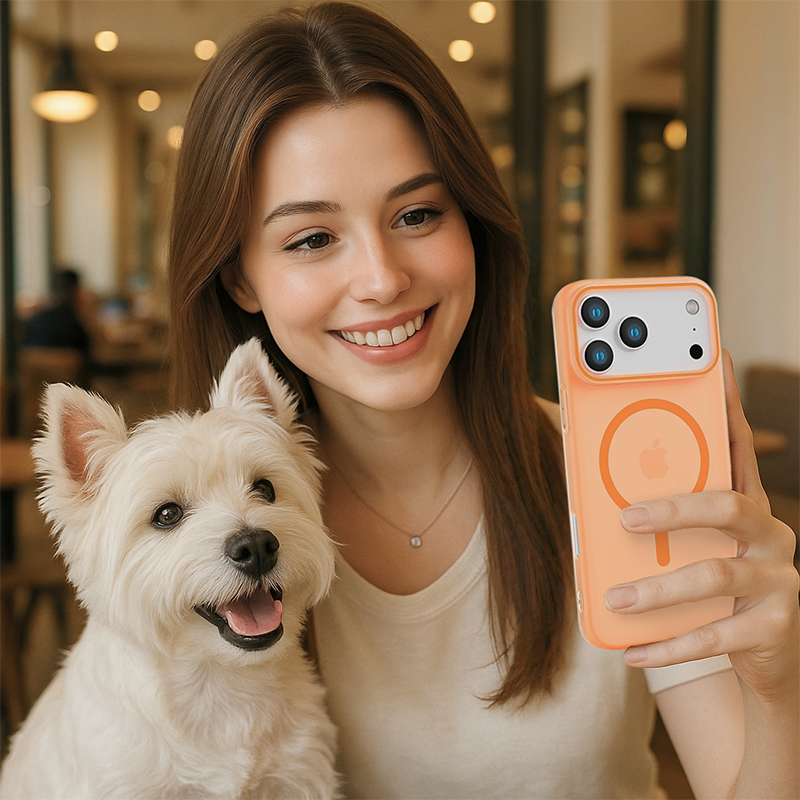Frosted Skin-Feel Textured Magnetic Phone Case for Apple iPhone 17 & iPhone 16