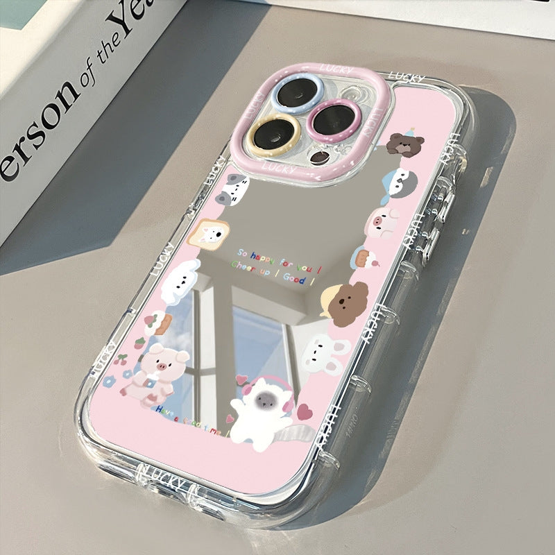 Mirror-Back Cute Phone Case – Pick Your Pet, Protect in Style