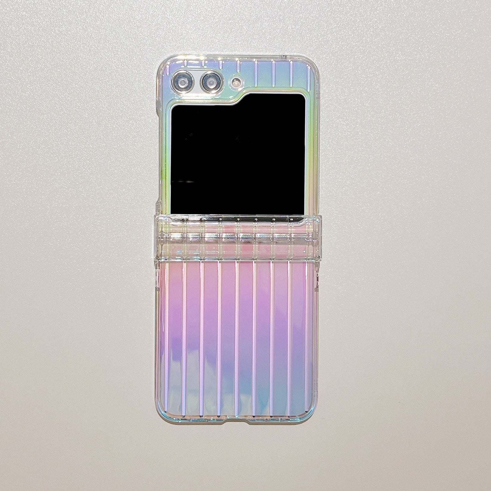 JOYKASE Iridescent Laser Case with Wrist Strap for Galaxy Z Flip Series