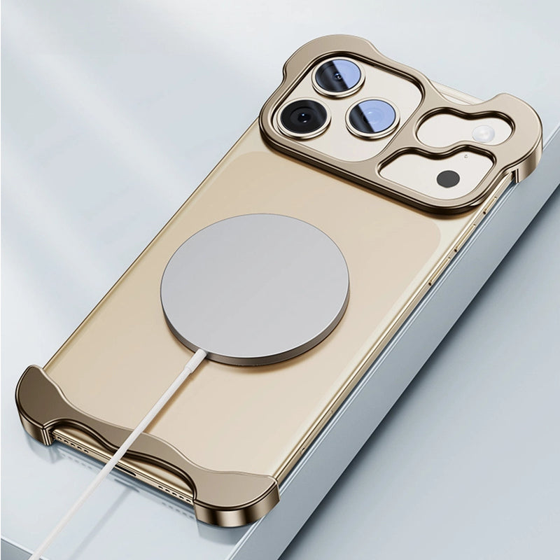 iPhone 17 Asymmetric Metal Edge Naked Feel Case – Premium Protection Redefined