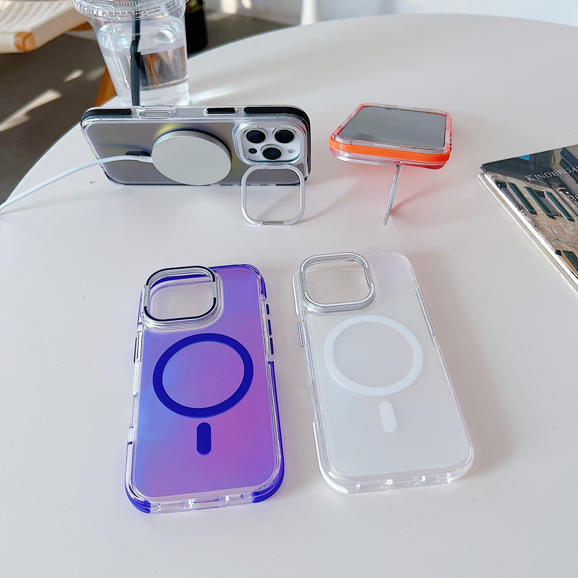 Magnetic Kickstand Case with Laser Finish
