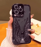 JOYKASE Angel Wing Electroplated Transparent Lens Holder for iPhone 17 Pro Max