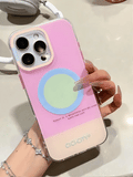 Dopamine Color-Block Apple 17 Magnetic Phone Case for Apple Series