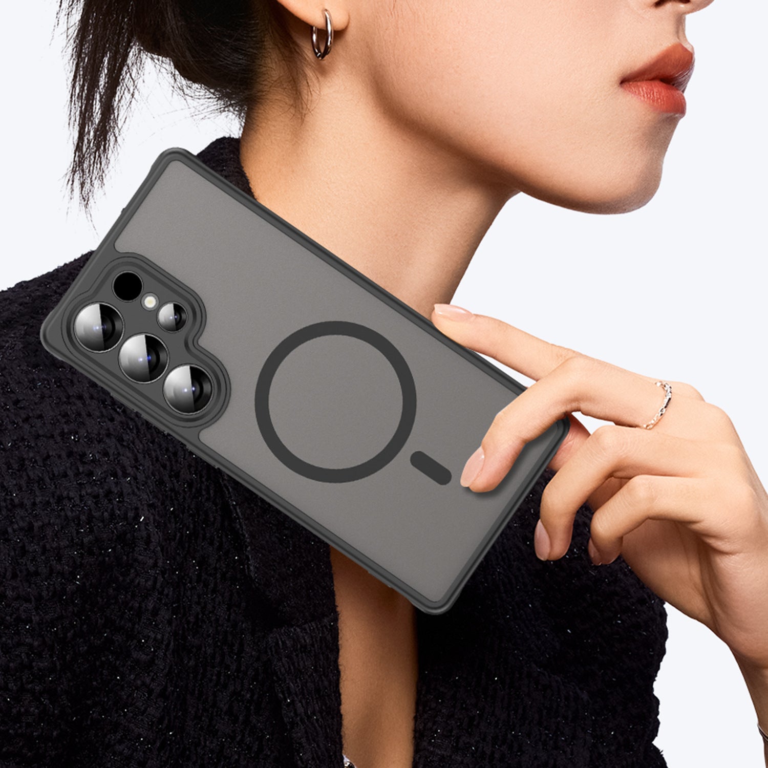 Sleek Magnetic Grip Case