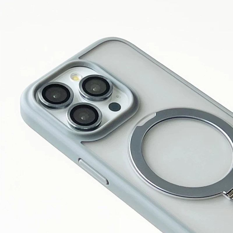 Matte MagSafe iPhone Case with Kickstand – Shockproof, Anti-Fingerprint