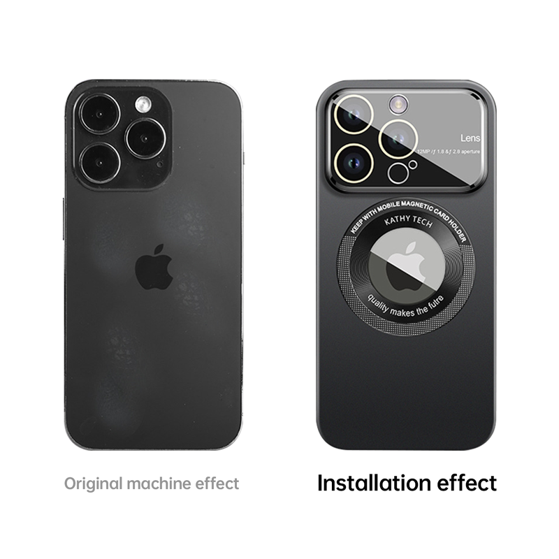 Large Window iPhone Case with Lens Protection – Anti-Fingerprint Full-Body Drop Cover