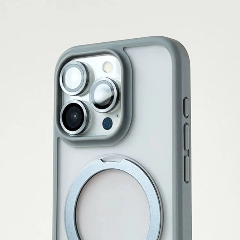 Matte MagSafe iPhone Case with Kickstand – Shockproof, Anti-Fingerprint
