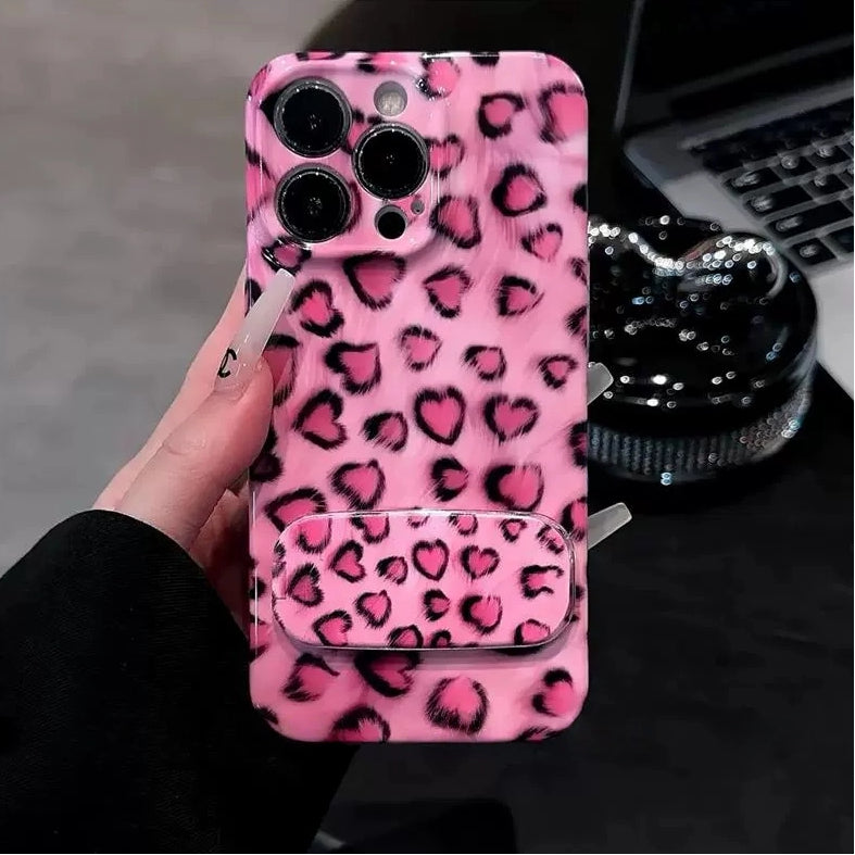 Luxe Mirror iPhone Case with Hidden Kickstand - Multi-Functional Beauty & Tech Fusion