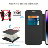 Full-Cover Magnetic Flip Case with Transparent Phone Case for Apple Series