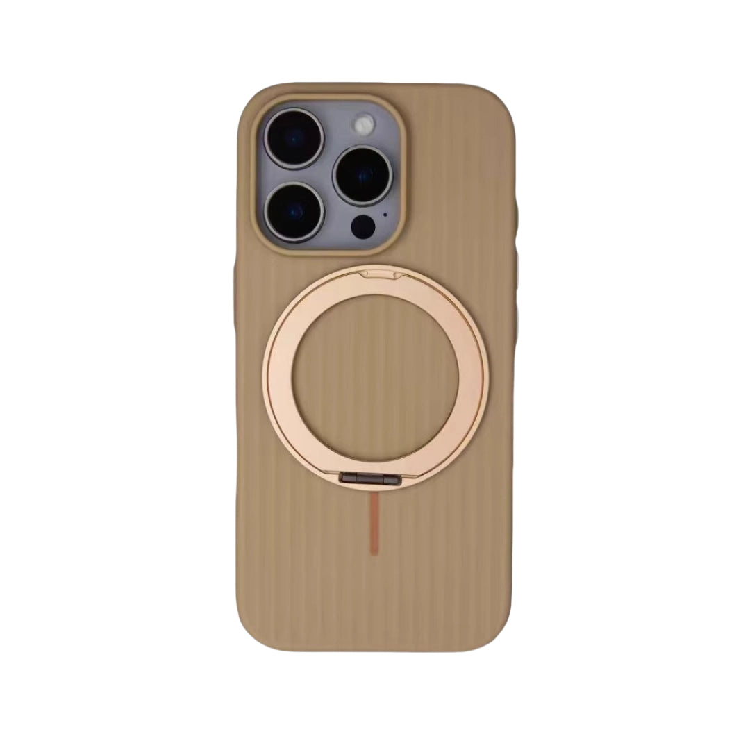 iPhone Case with 360° Rotating Stand – Magnetic, Slim, Premium.