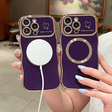 Cute magnetic case with wavy edges