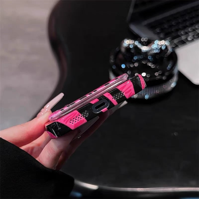 Luxe Mirror iPhone Case with Hidden Kickstand - Multi-Functional Beauty & Tech Fusion