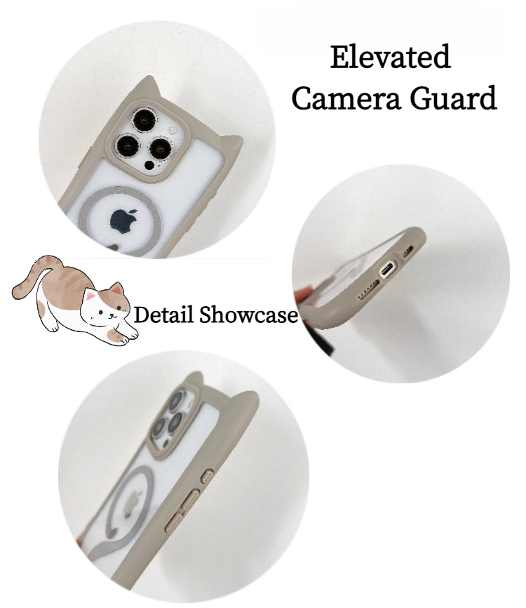 Upgraded Cat-Ear Tail Magnetic Case for iPhone 14/15/16/17 Series (Pre-Sale for iPhone 17)