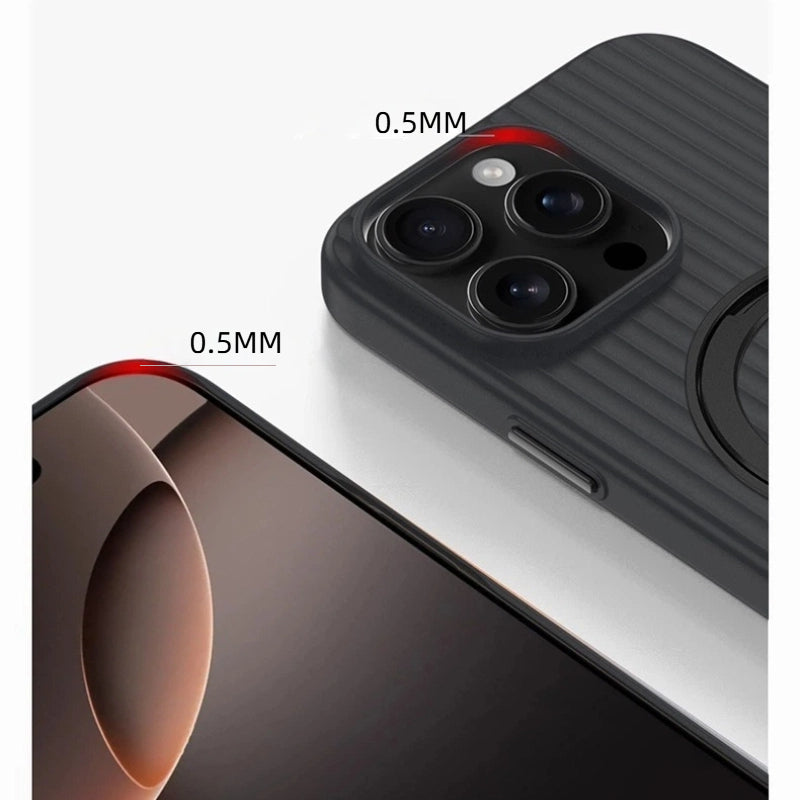 iPhone Case with 360° Rotating Stand – Magnetic, Slim, Premium.
