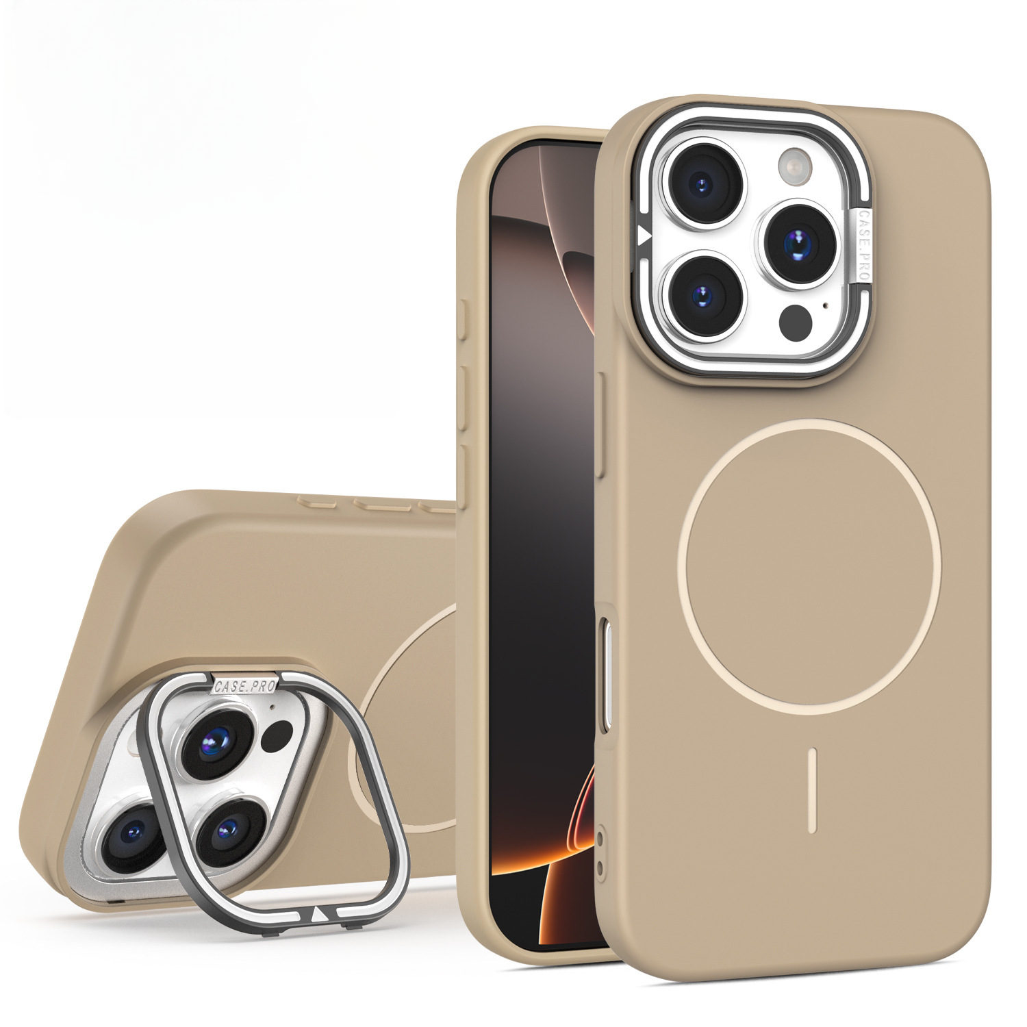 Built-In Kickstand. Seamless Style.