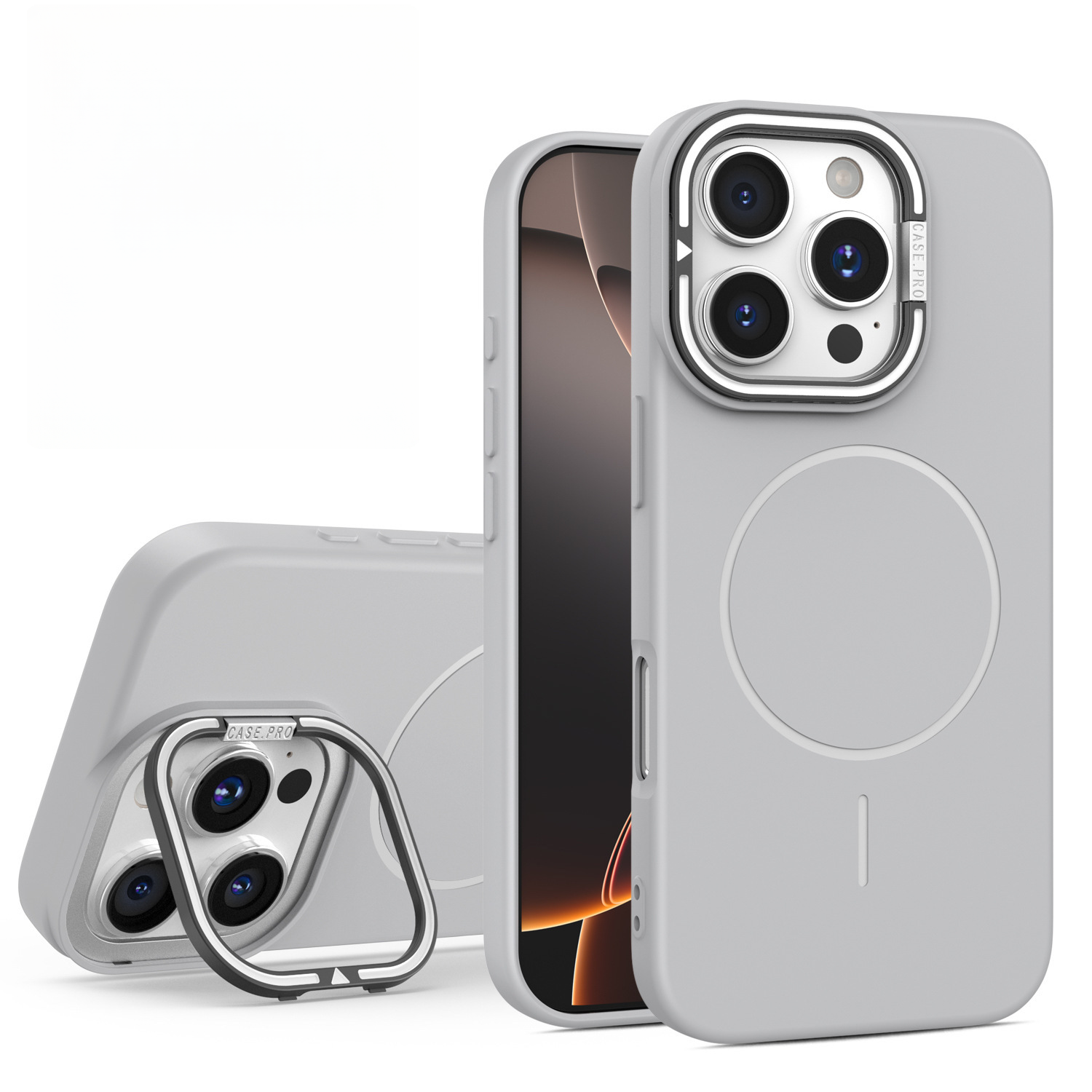 Built-In Kickstand. Seamless Style.