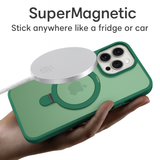 Matte MagSafe iPhone Case with Kickstand – Shockproof, Anti-Fingerprint