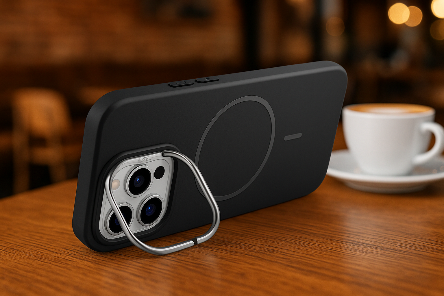 Built-In Kickstand. Seamless Style.