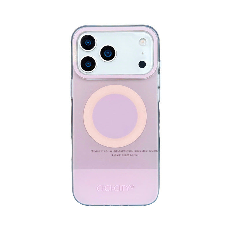 Dopamine Color-Block Apple 17 Magnetic Phone Case for Apple Series