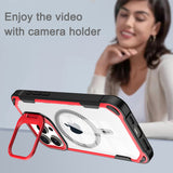 Magnetic Stand Case for iPhone Series Invisible Lens Kickstand, Drop Protection