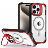 Magnetic Stand Case for iPhone Series Invisible Lens Kickstand, Drop Protection